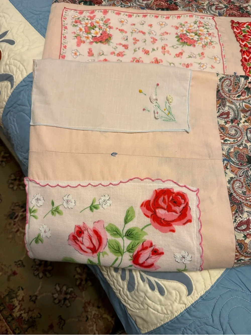 Handmade vintage handkerchief